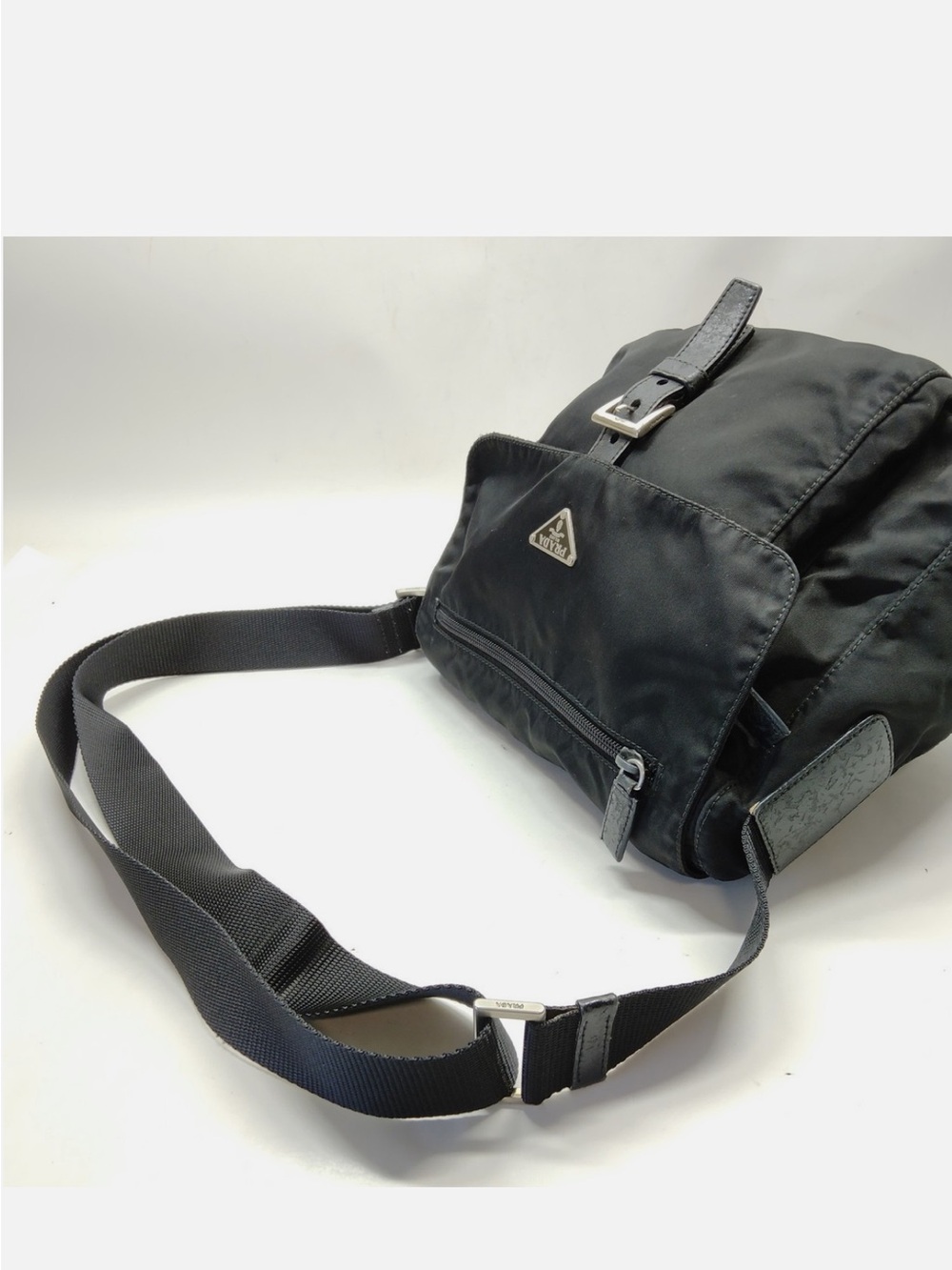 Prada Black Nylon Crossbody Messenger Bag - Picture 4 of 9